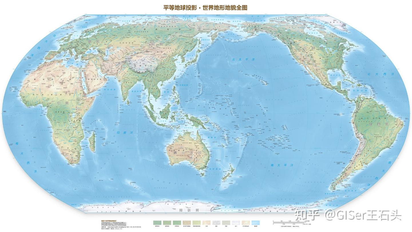 平等地球世界地形地貌全图（Equal-Earth-Physical-Map-Raster） - 知乎