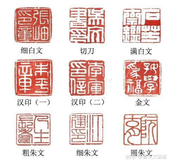 篆刻印章种类 - 知乎