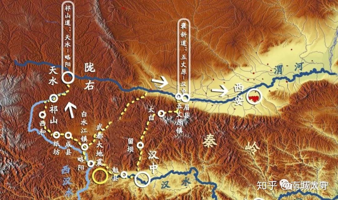 诸葛亮北伐为何率先攻陇右看看这张地图就明白了