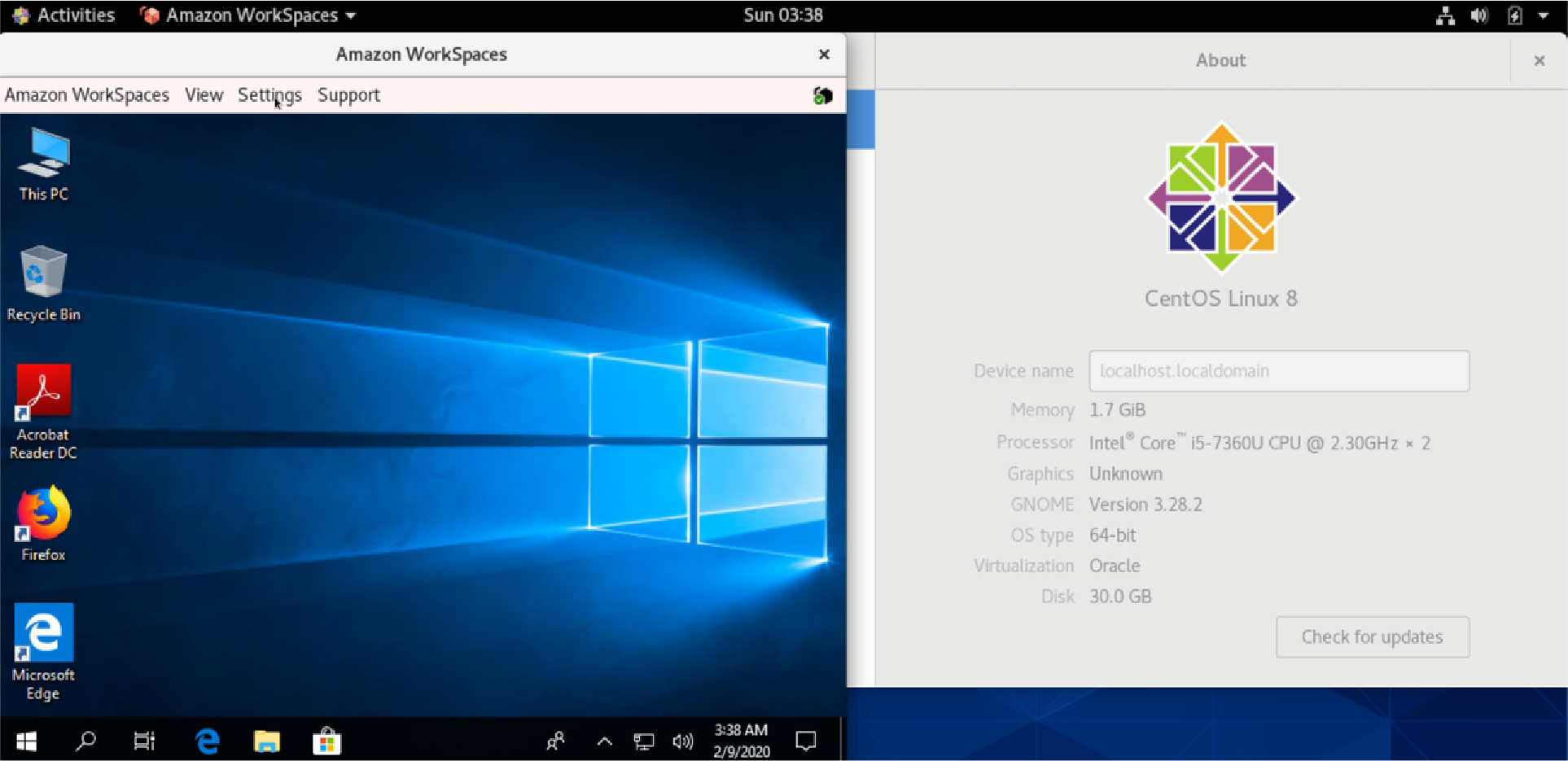 Workspaces linux client setup 