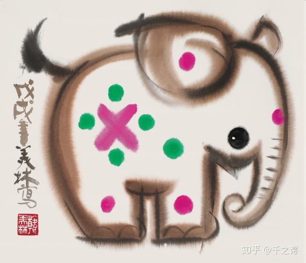 韩美林笔下可爱的小动物下