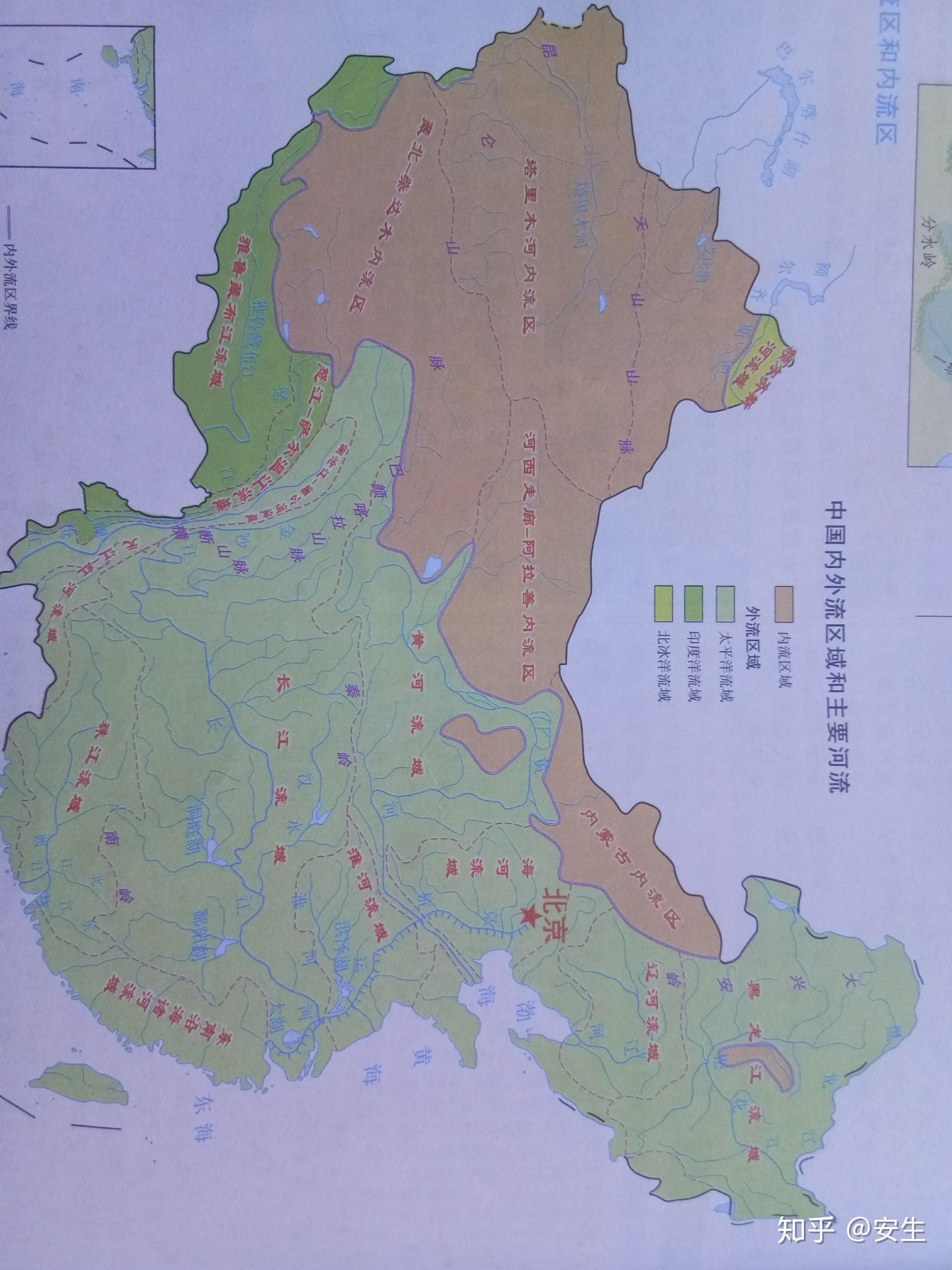 请问谁有中国河流分布图?全面,详细,高清的. - 知乎