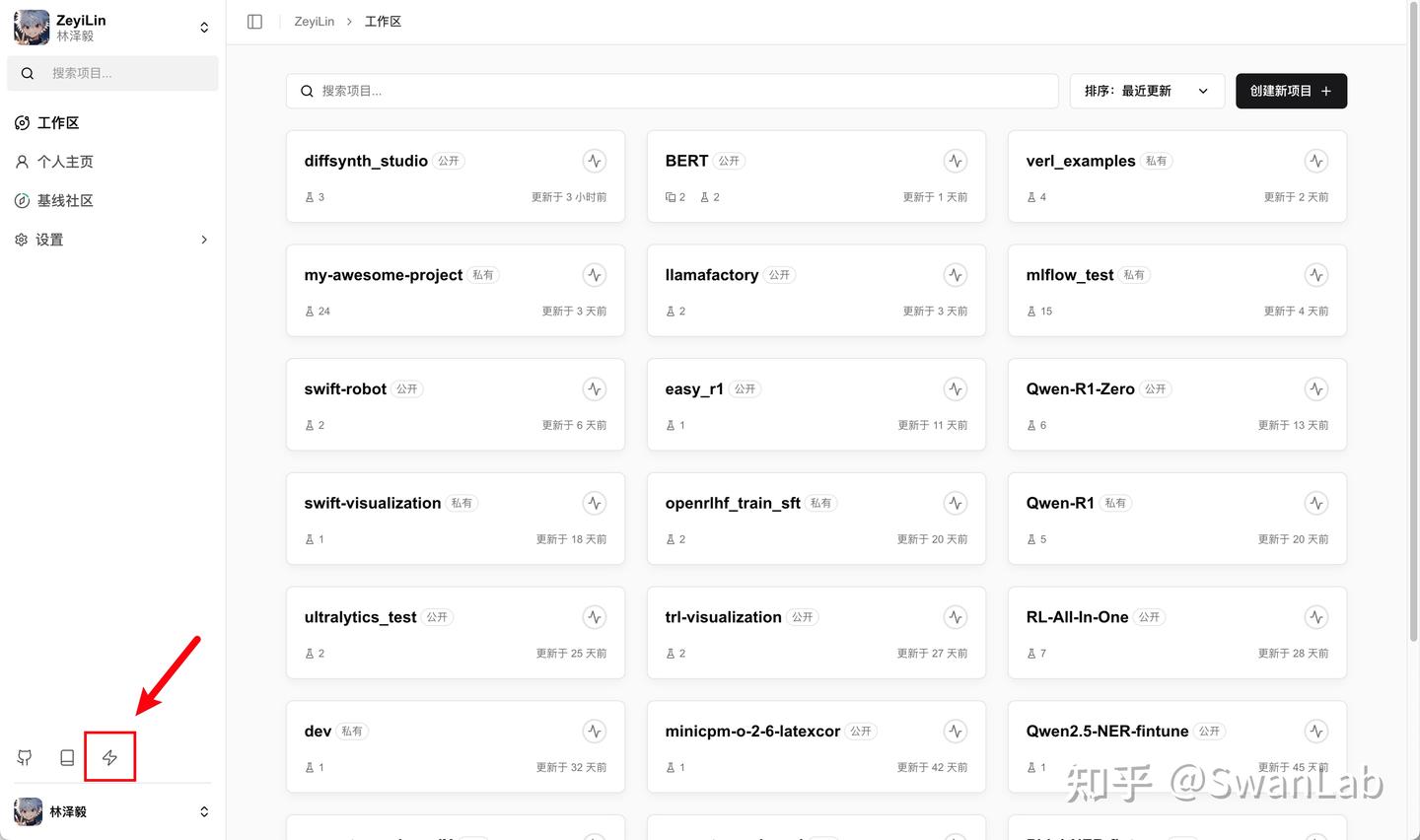 SWANLAB LOGIN API KEY visual data 6