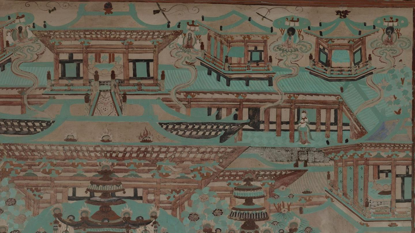 【神游千年,大美敦煌】晚唐-12窟-四壁三铺加屏风画,堂堂大观【高清大图200多幅】 - 知乎