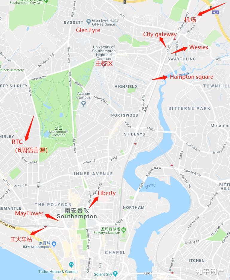 南安普顿大学的各个宿舍都是什么情况