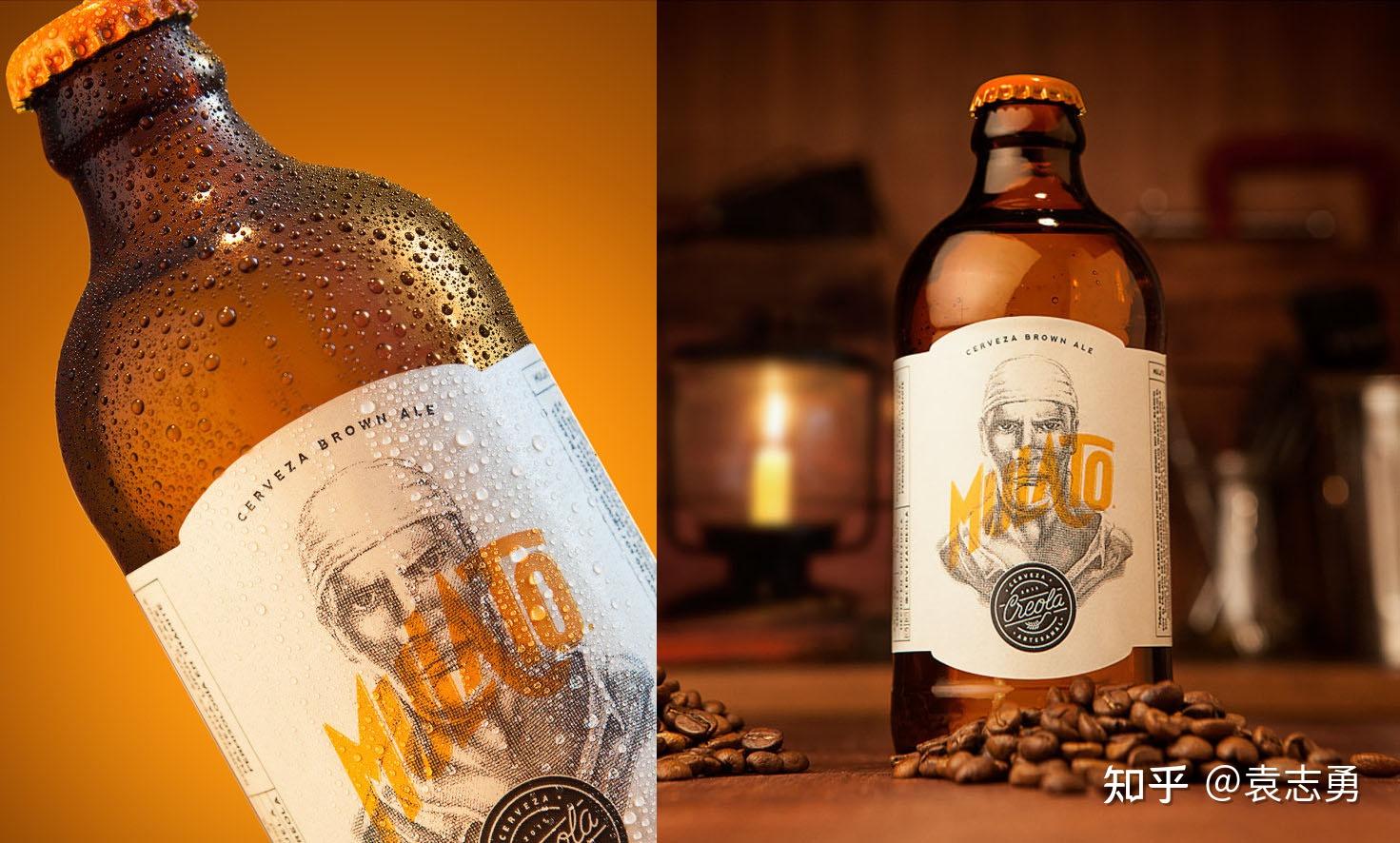包装设计师特喜欢这样的设计手法手绘素描精酿啤酒包装设计大字会创意
