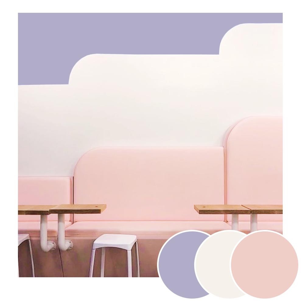 嘉宝莉漆色号:p14 70 41 -p香芋紫 柠檬黄互补色的视觉狂想曲结合了