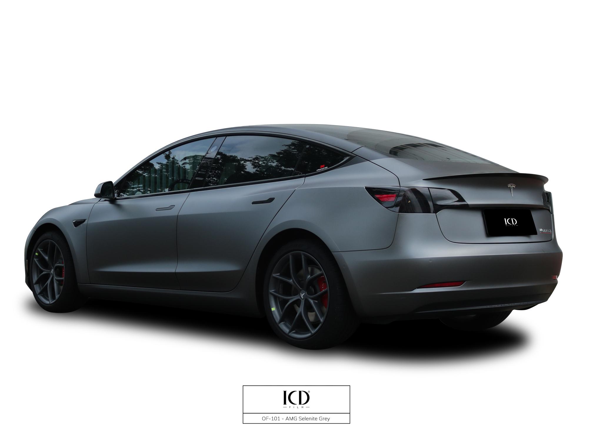 特斯拉model3– 妆点醇与甄– 在黑与白之间icadis汽车漆面保护膜