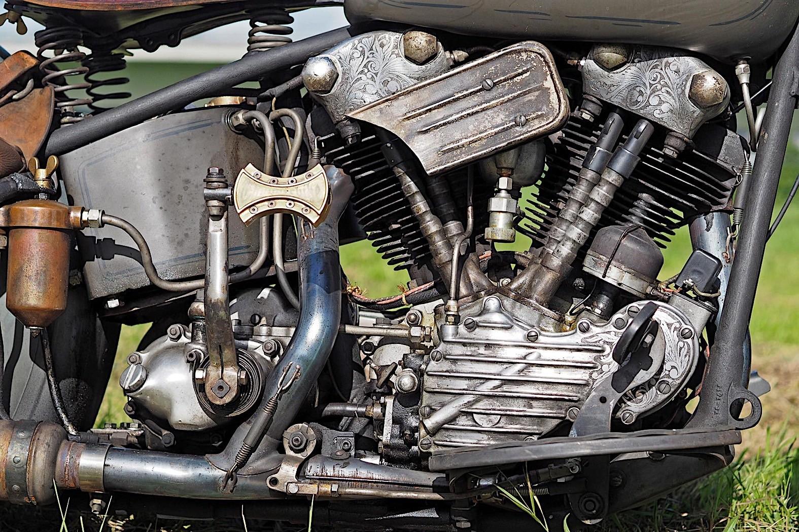 满满的年代感德国改装厂老板为自己定制老款哈雷