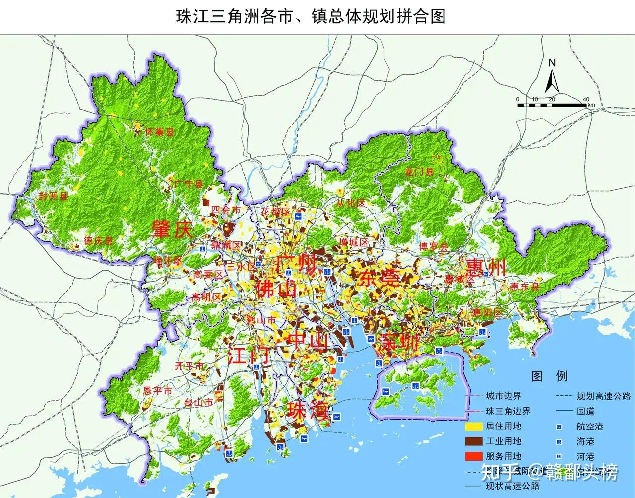 珠江三角洲地形图高清图片