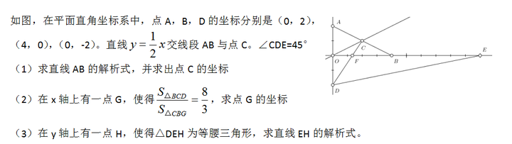 初二数学 一次函数压轴题分析 知乎