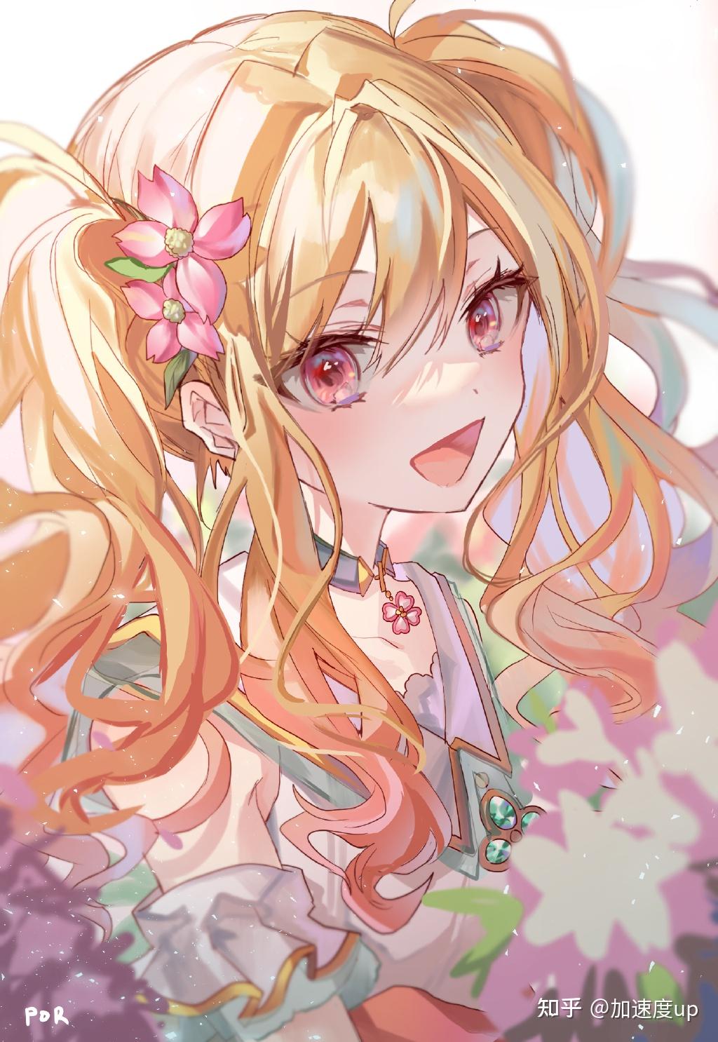 《世界计划 彩色舞台》天马咲希动漫壁纸:金发双马尾美少女!