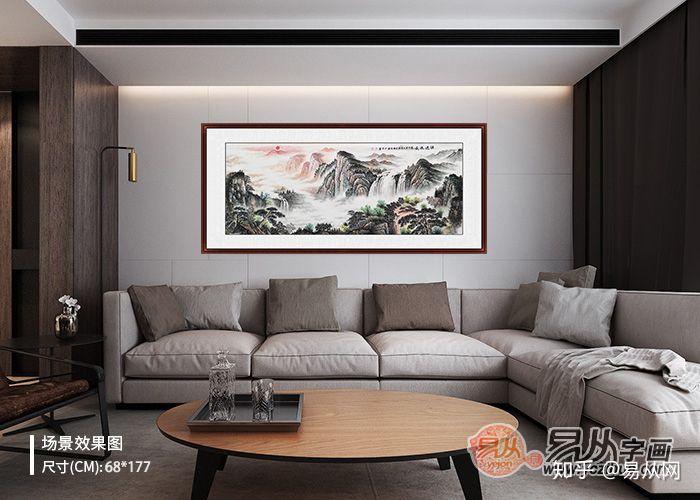 客厅山水画该如何挂?坦白来讲,还颇有讲究! - 知乎