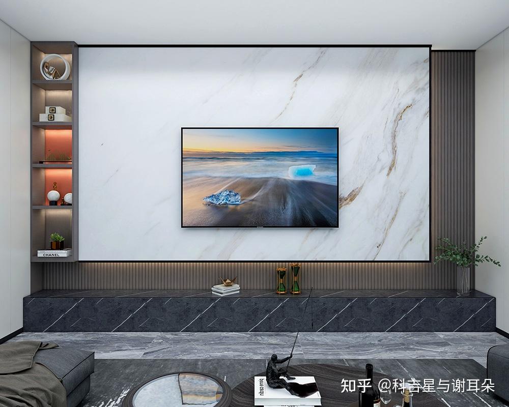 集成墙板科吉星网红格栅背景墙装修效果图