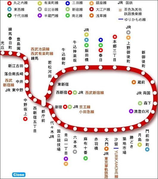 东京都营地铁大江户线(原谅我名字很长)!这简直是日本铁路的人气王啊!