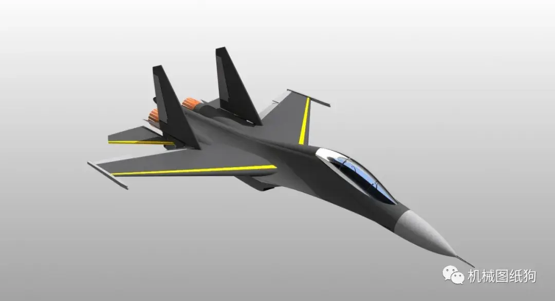 飞行模型sukhoisu30mk苏30战斗机造型3d图纸rhino设计附igs格式