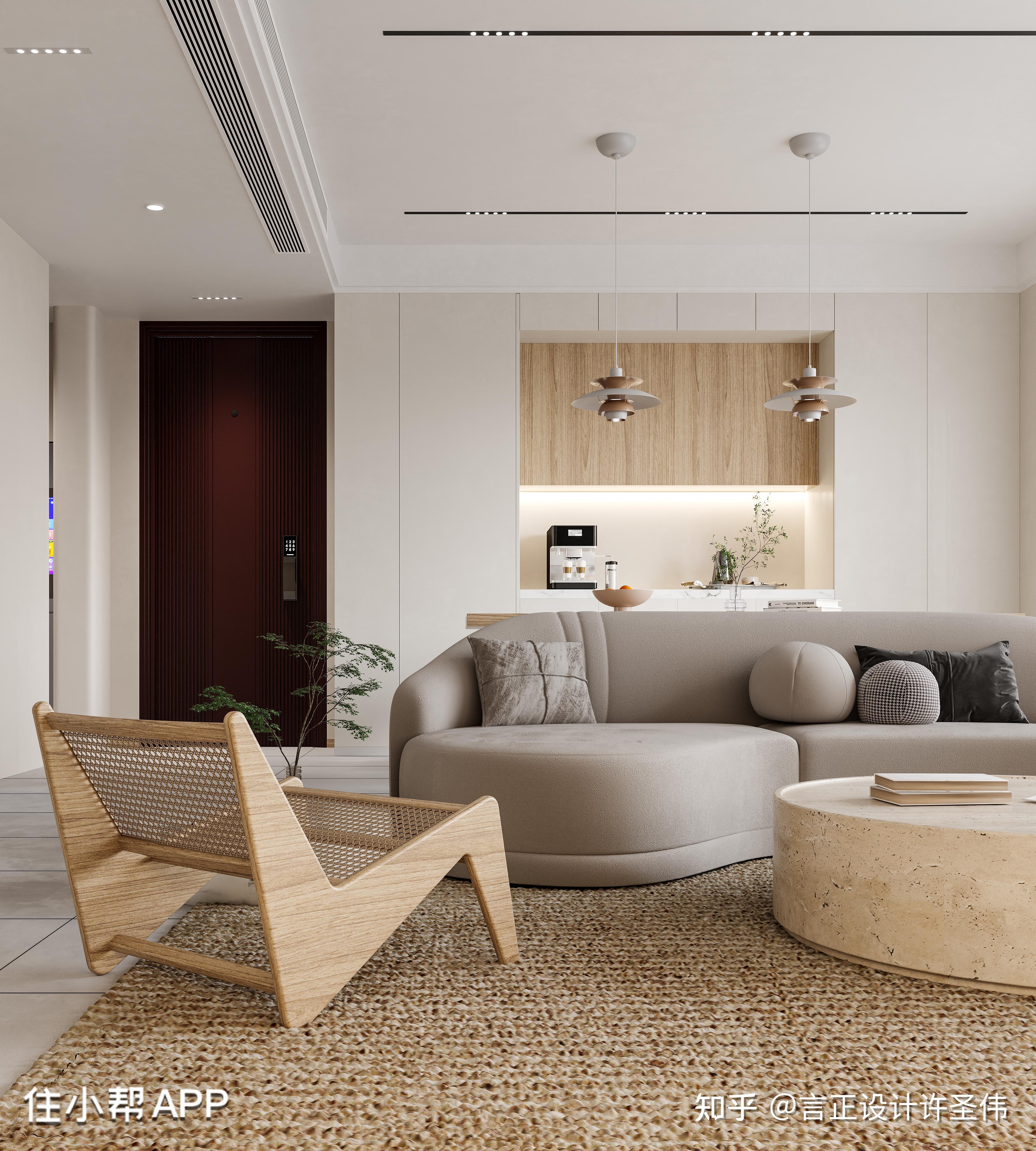 重庆室内设计原木色的现代之家舒服又治愈的居所