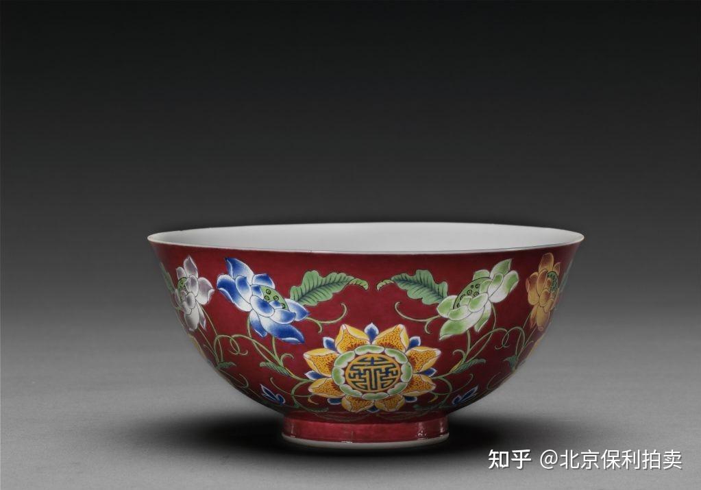 大清雍正珐琅彩粉彩手绘缠枝花寿字瓷碗官窑仿古瓷器古玩古董收藏