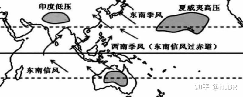 澳大利亚盛行风向图图片