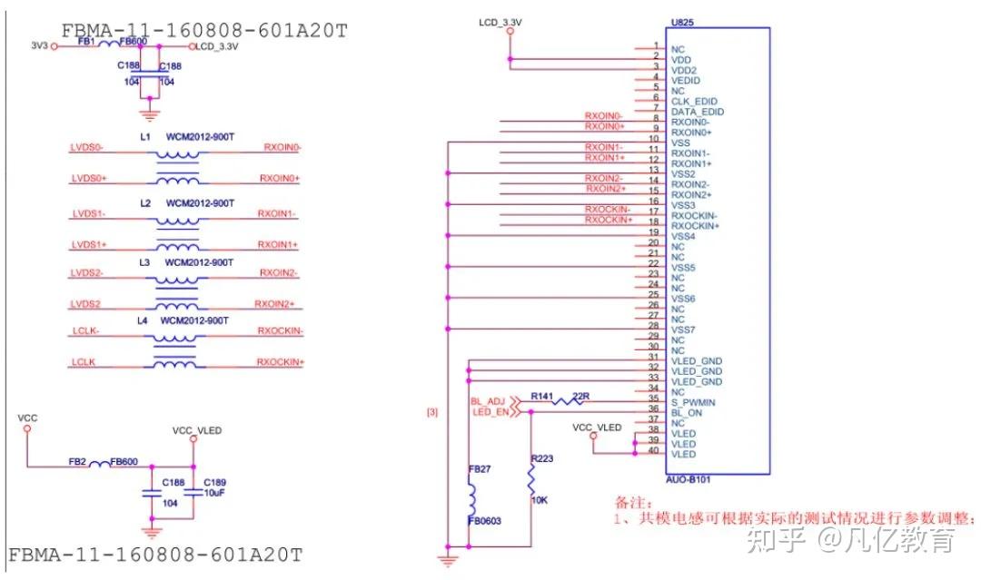 LVDS接口EMC设计标准电路