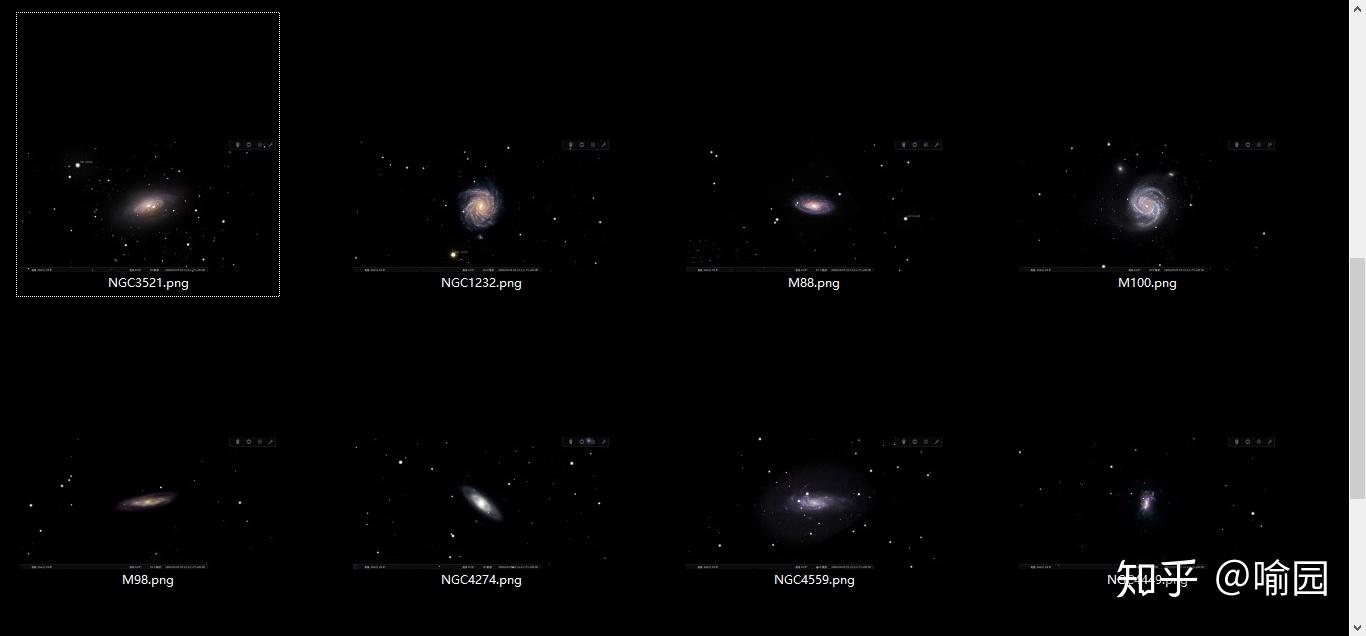 十寸望远镜下的星系解析北半球