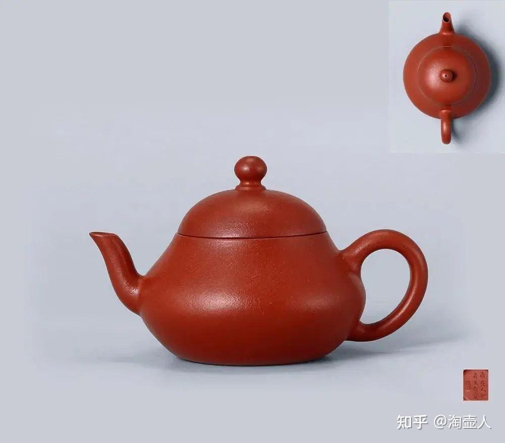 中国古美術・原鉱紫泥一粒珠紫砂壺・底款：自怡軒 蓋款：顧景洲