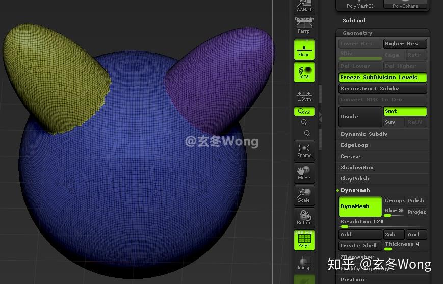 [ZBrush]DynaMesh常用技巧 - 知乎