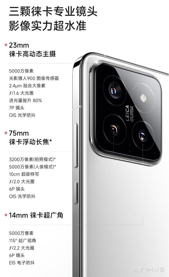 参考价格:3999元(8g 256g)小米14搭载骁龙8gen 3顶级处理器,性能很