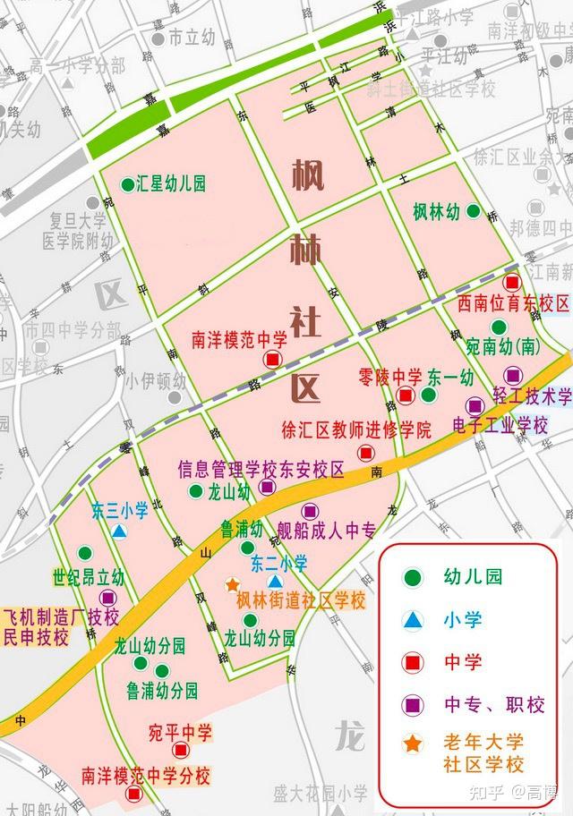 枫林路街道行政区图图片