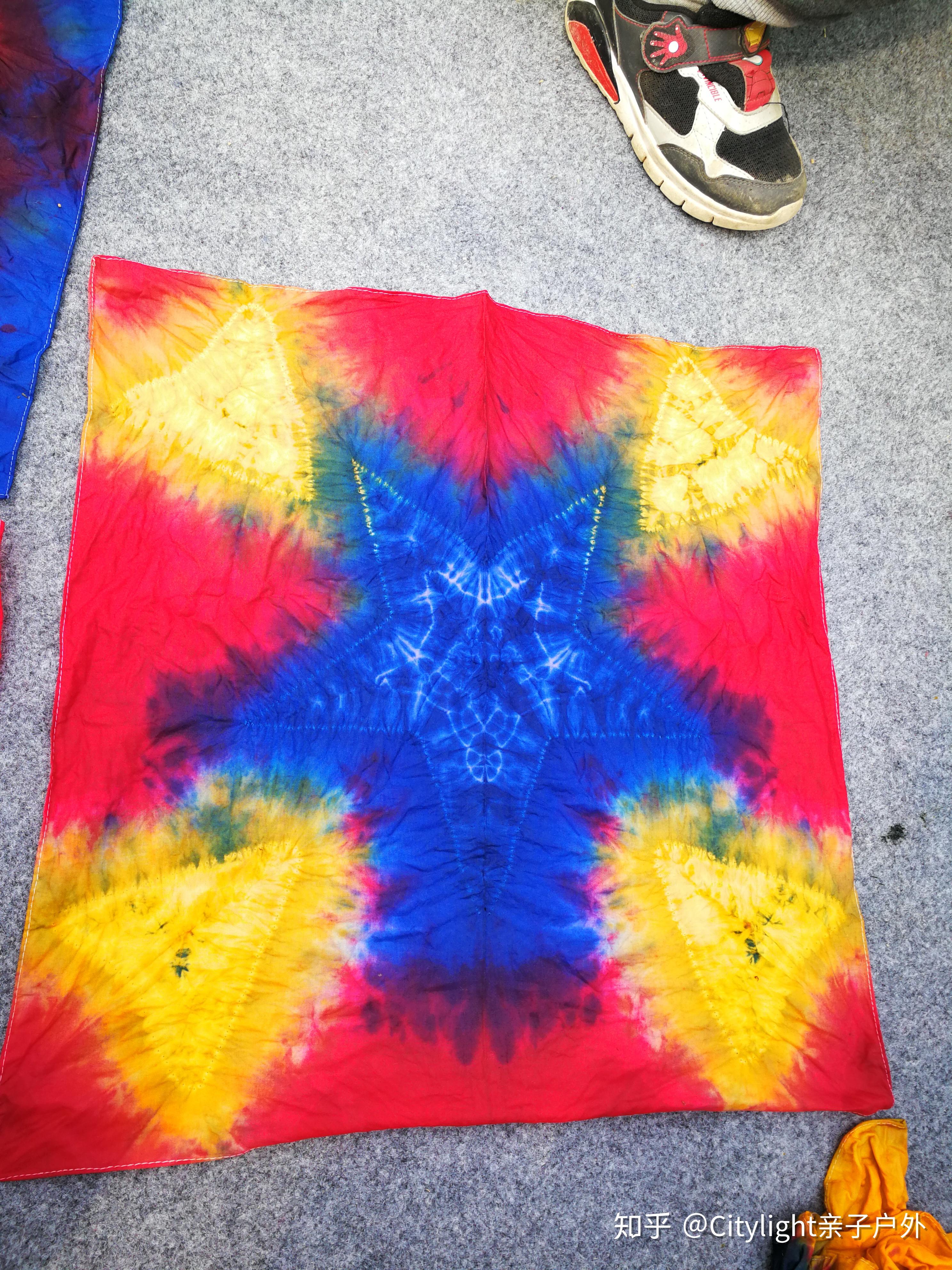 扎染的彩色艺术