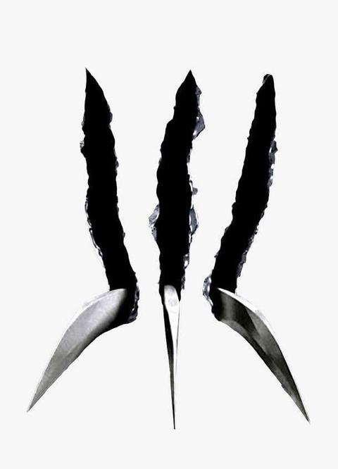 最后出现金属金属质感的复联logo,然后logo上出现金刚狼的三条爪印