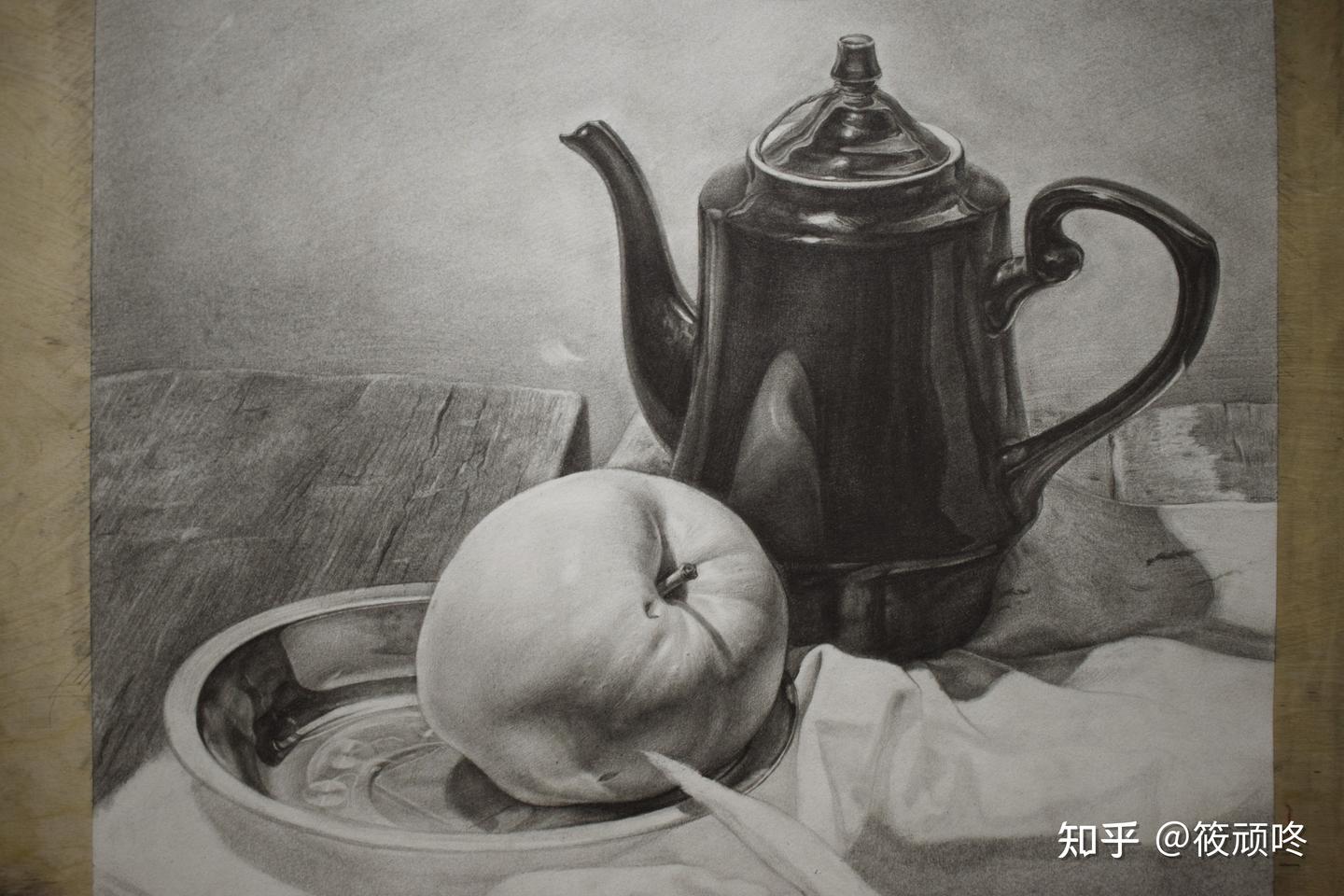 教程|素描静物之细抠画法- 知乎