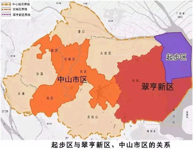 而未来将包括中山市南朗镇,横门岛及周边海域,总规划面积226平方公里!
