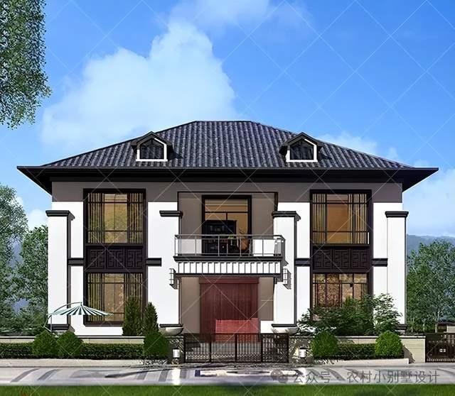 30款带阁楼二层新中式自建房别墅，2025回乡建房首选别墅效果图 - 知乎