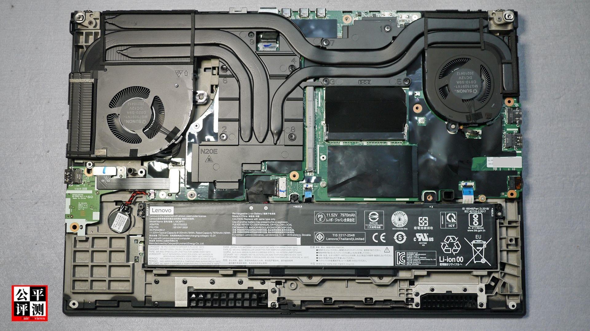 2021thinkpad重型移动工作站p15gen2p17gen2对比评测连载2拆解一胎