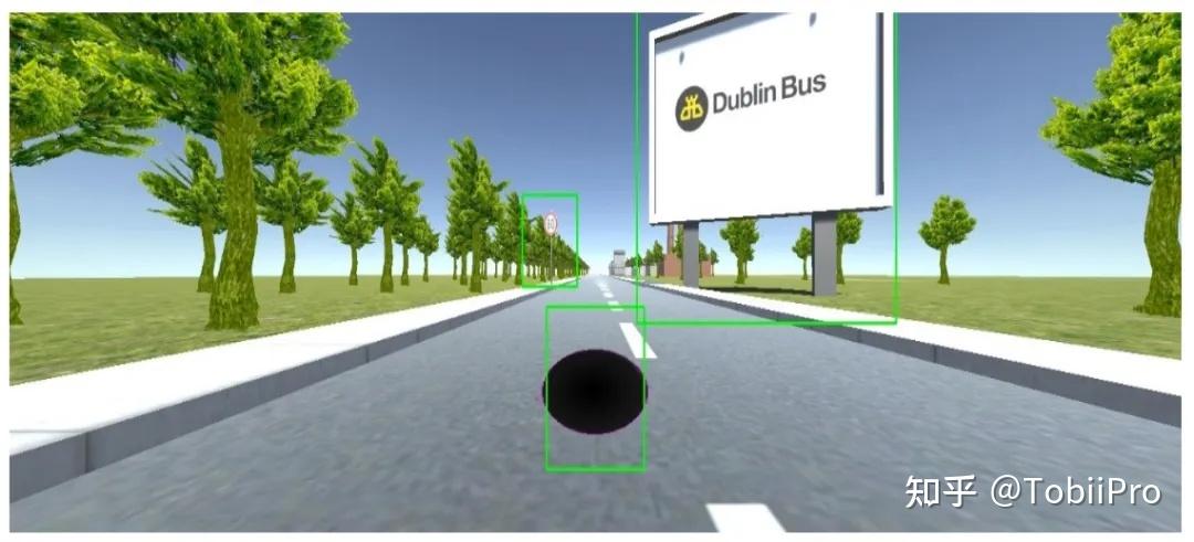 to billboard elicited passive distraction using eye-fixation