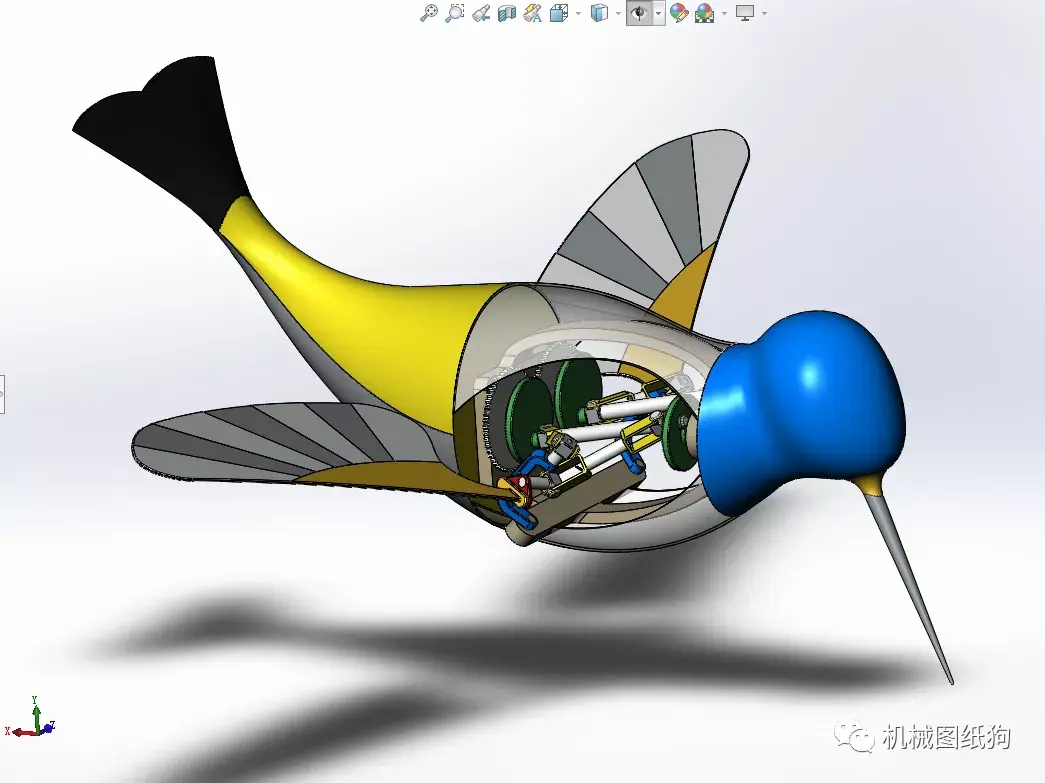 仿生机器鸟的机械结构图片