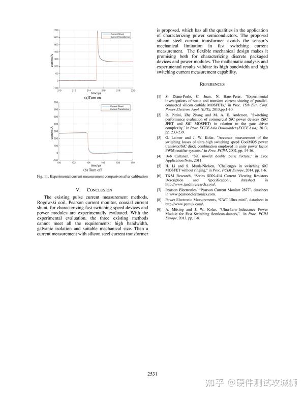 Current Measurement Method for Characterization of Fast Switching Power