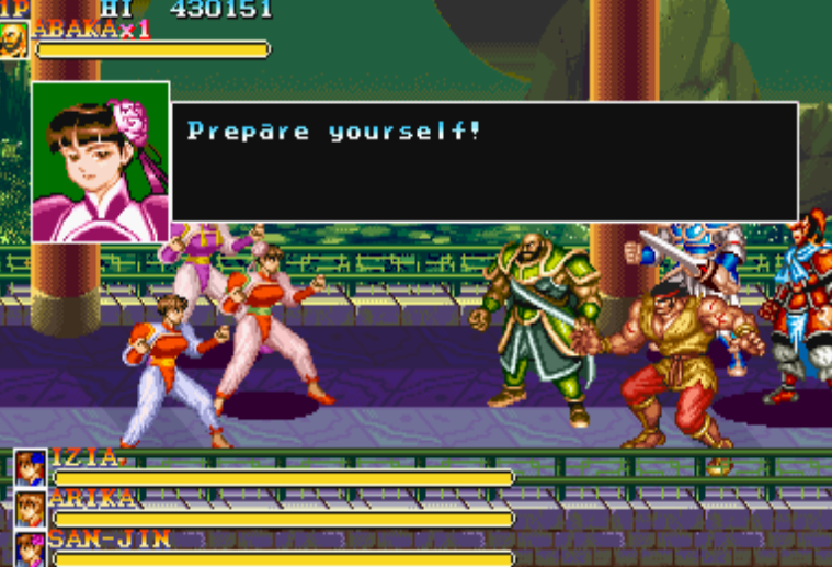 毫不夸张的说,三国志中的"三美"在当年街机厅里的名号可是丝毫不弱于