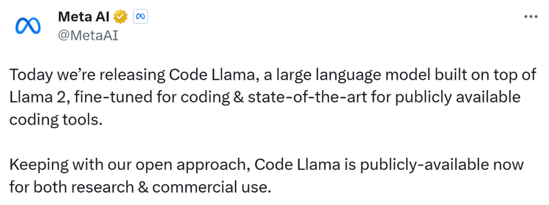 官方的Code Llama开源：免费商用，神秘版本接近GPT-4 - 知乎