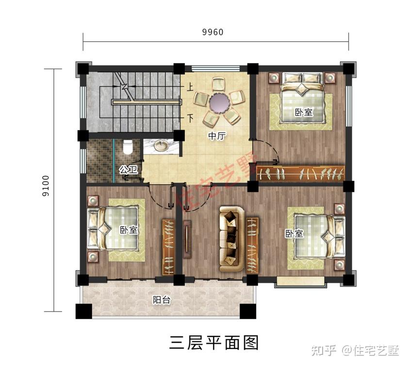 占地不足100平,造价20万起步,精选6套农村自建房户型 - 知乎