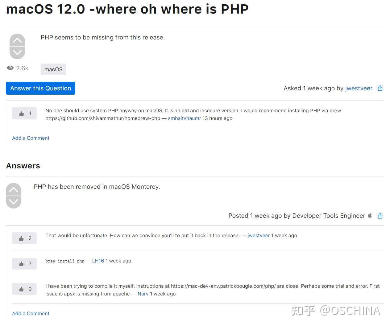 MacOS Monterey PHP Macos monterey php