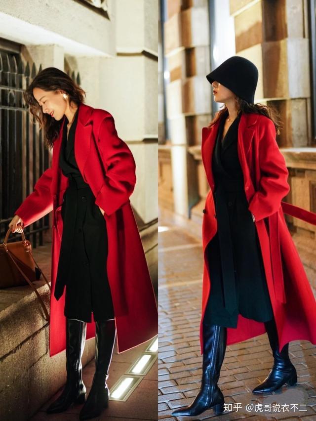 冬季怎么穿出高贵冷艳范3种红黑配方案好衣品手到擒来