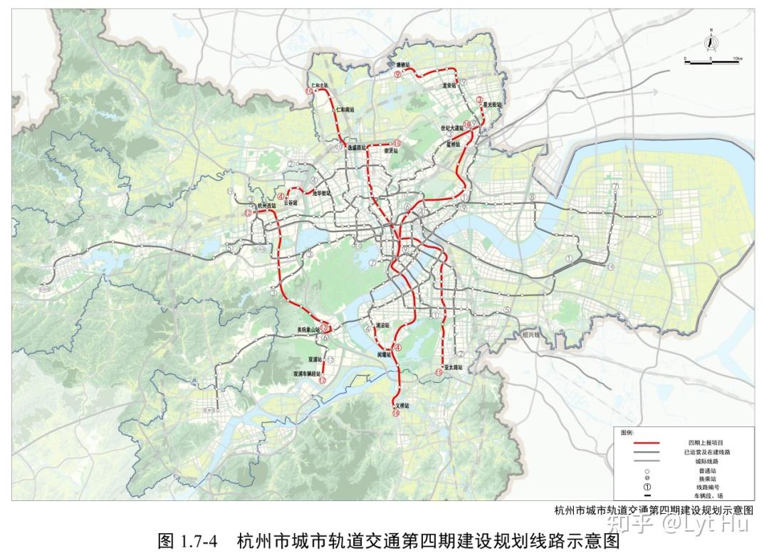 杭州轨道交通线路图(四期地铁建设规划) - 知乎