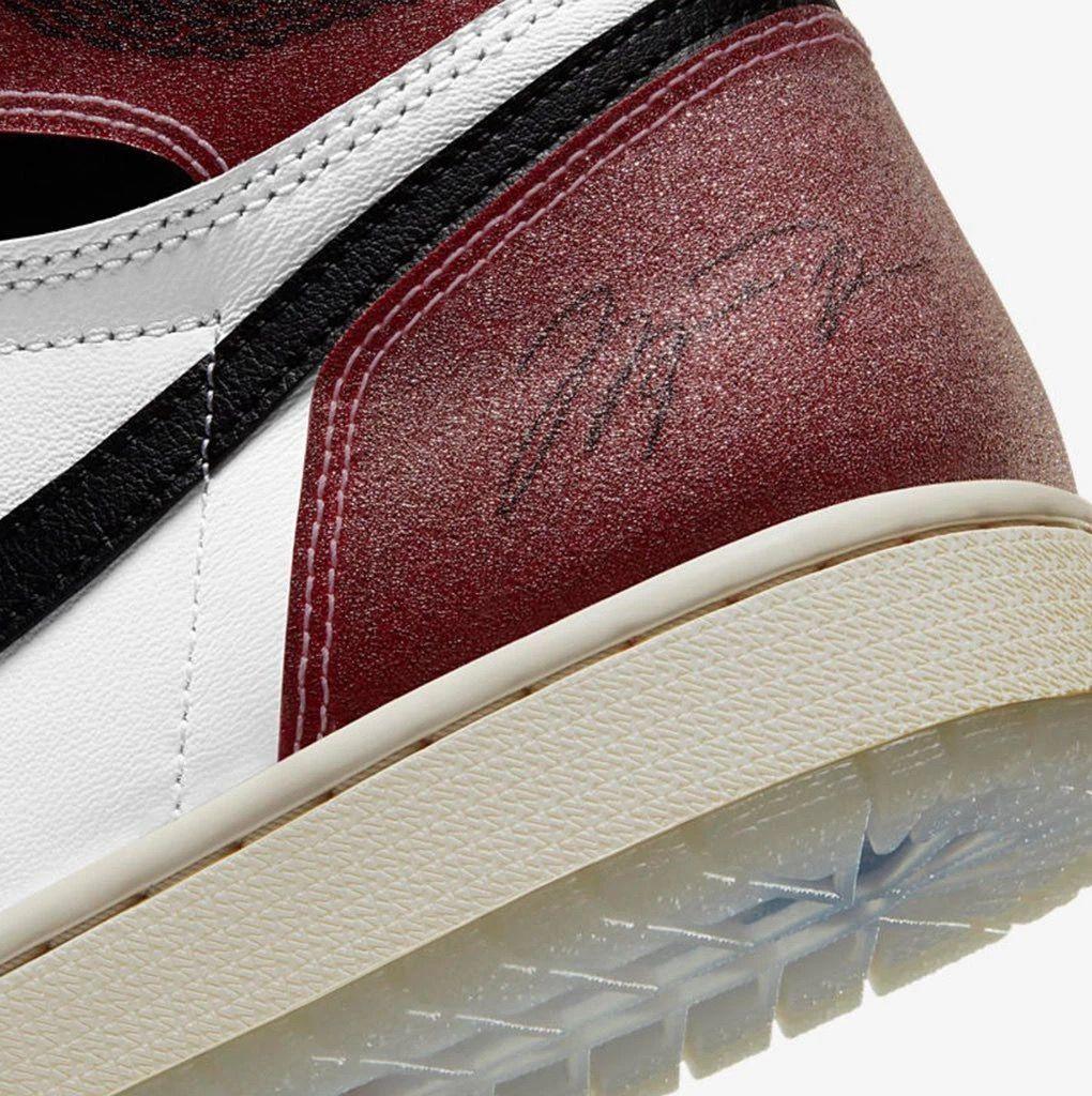 超限量12000双 乔丹亲签!trophy room x aj1"芝加哥"官图释出!