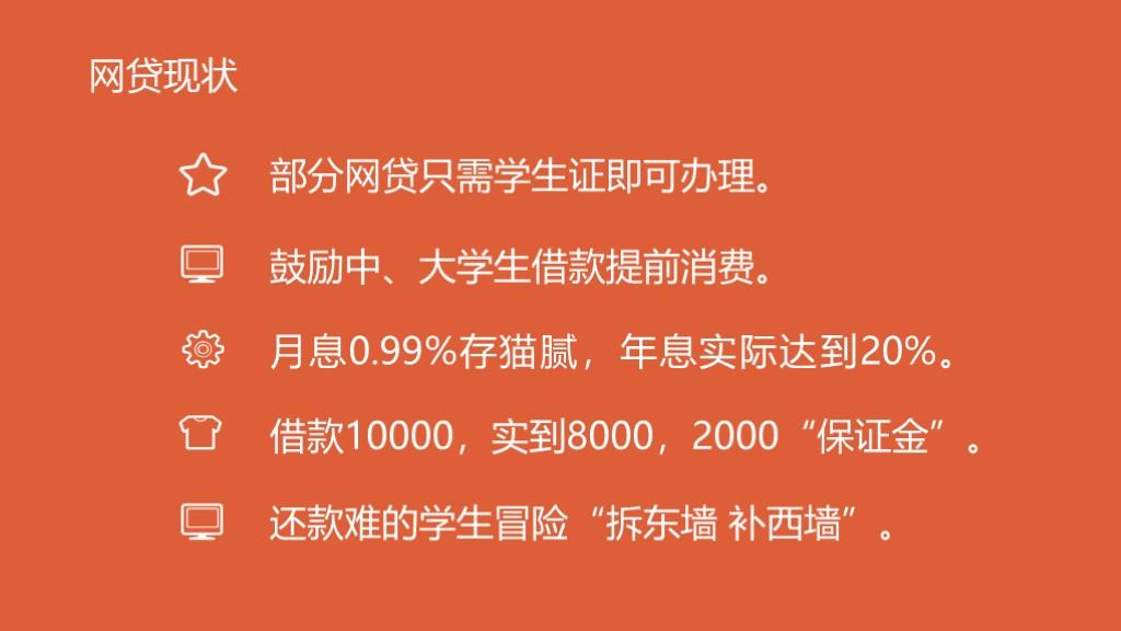 远离校园网贷班会课件ppt模板