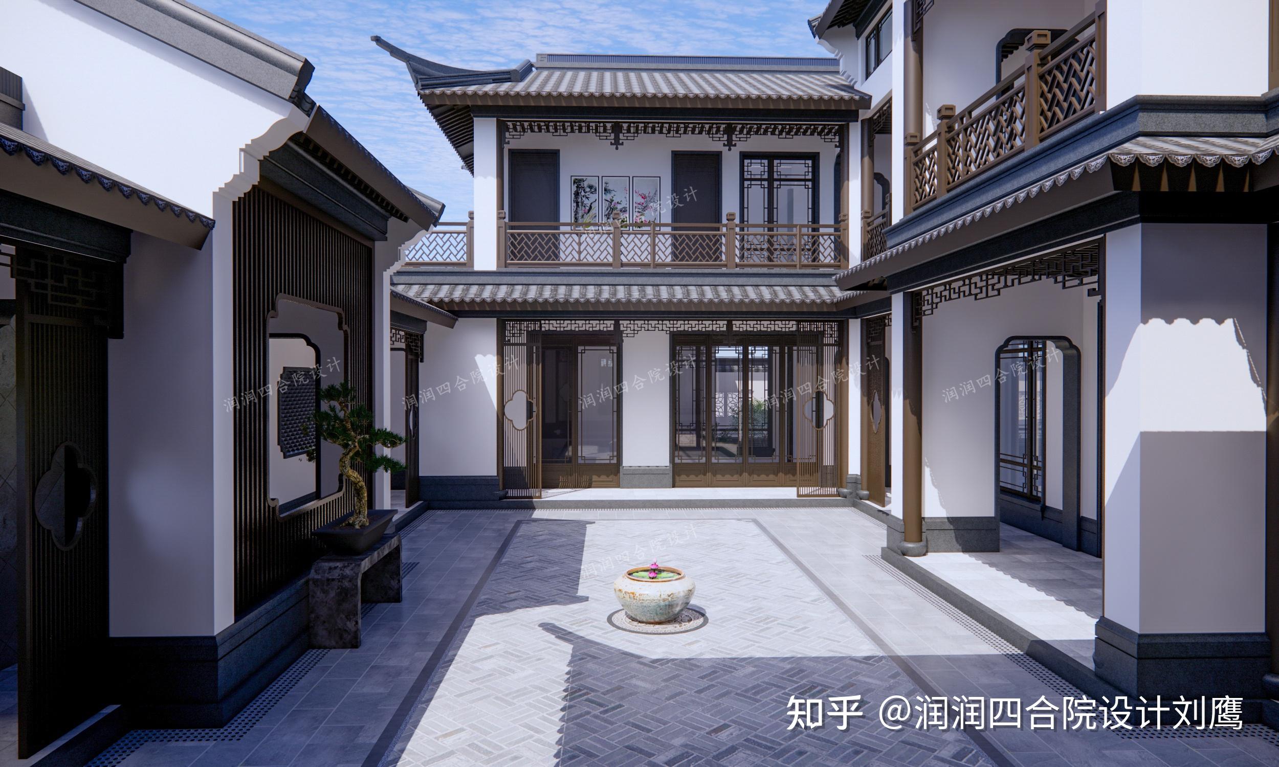 润润四合院设计刘鹰:四川两层苏式四合院祖宅25×18.5,游花园,享田园生活 - 知乎