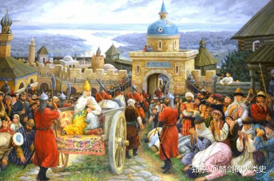 灭亡金帐汗国的分裂产生了一系列新的国家,喀山汗国便是其中之一.