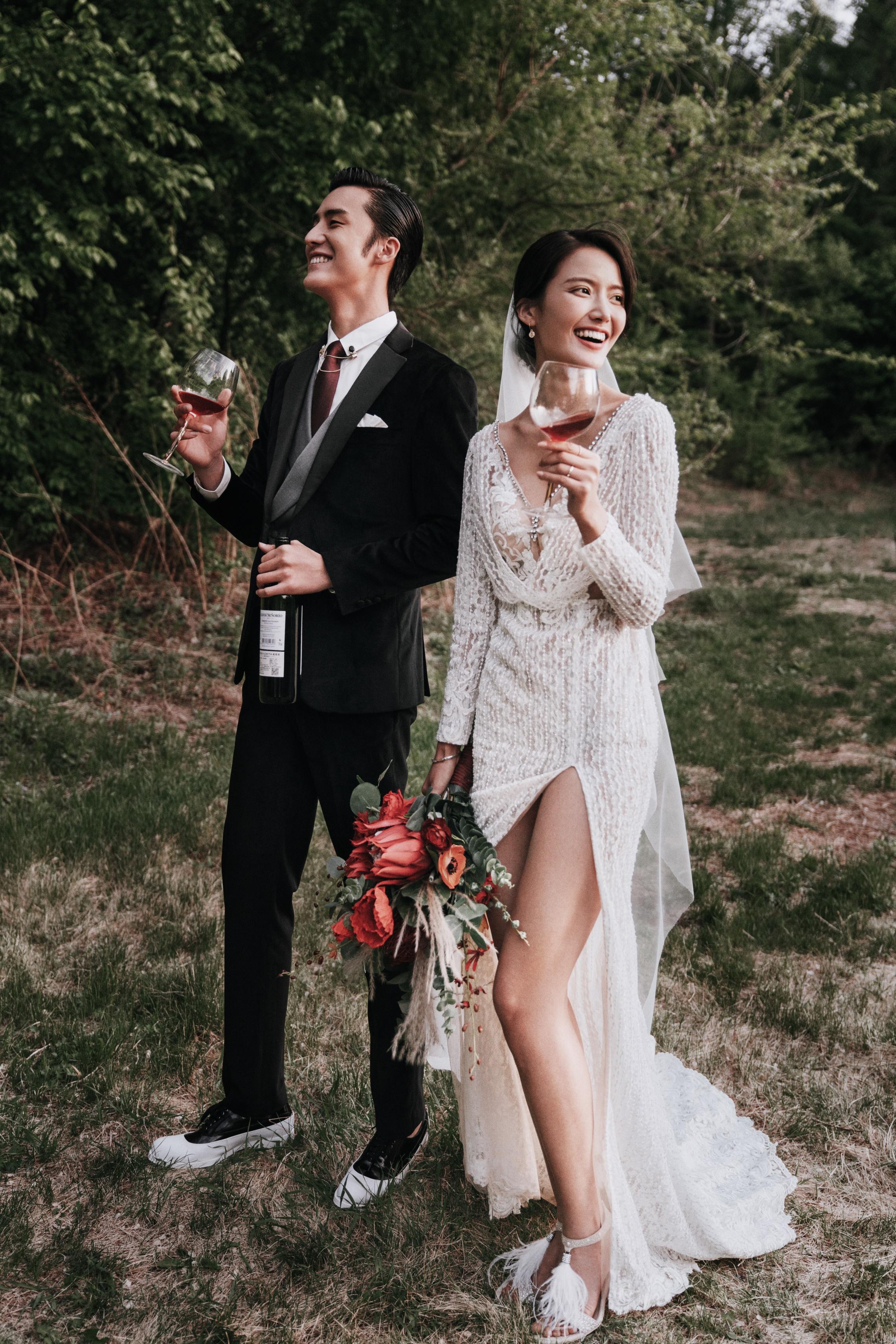 超有感觉的ins风森系婚纱照深圳婚纱照