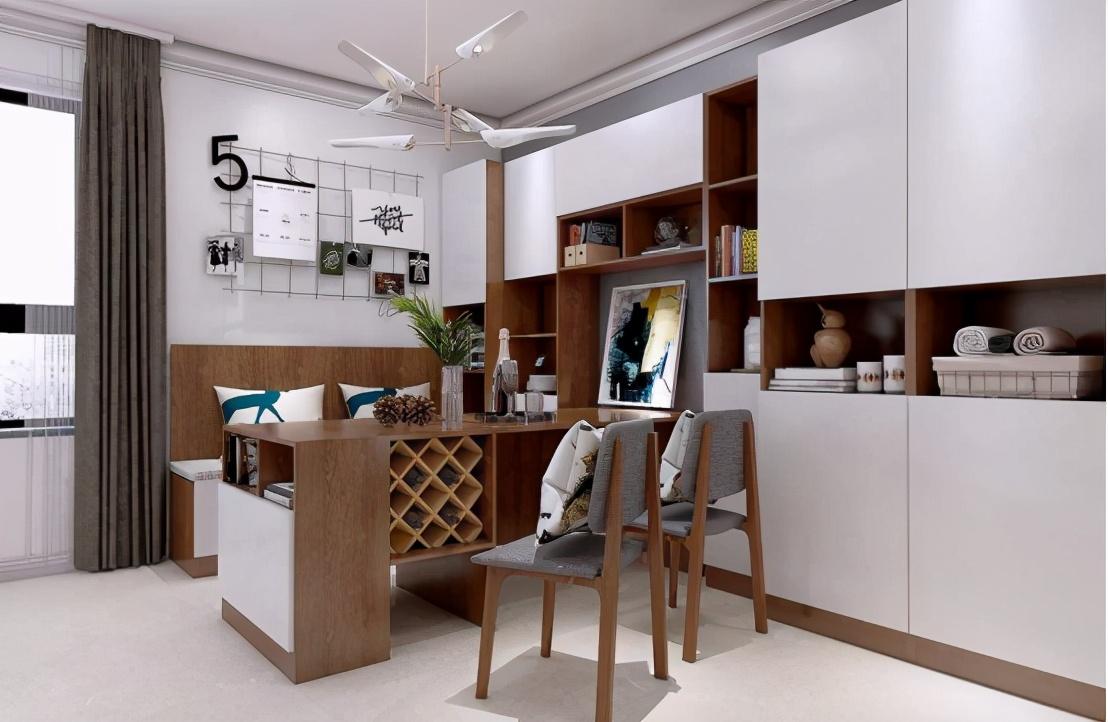 一体式卡座酒柜